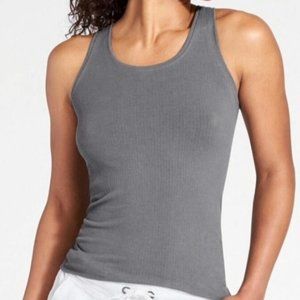Athleta Gray Pura Ribbed Tank Top